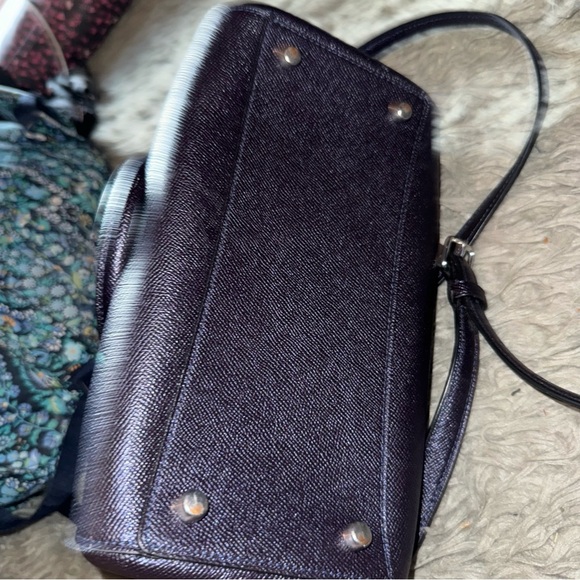 Coach Rowan Satchel Bag Navy Blue - Picture 10 of 15